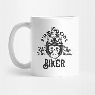 Ride To Live Freedom Biker Mug